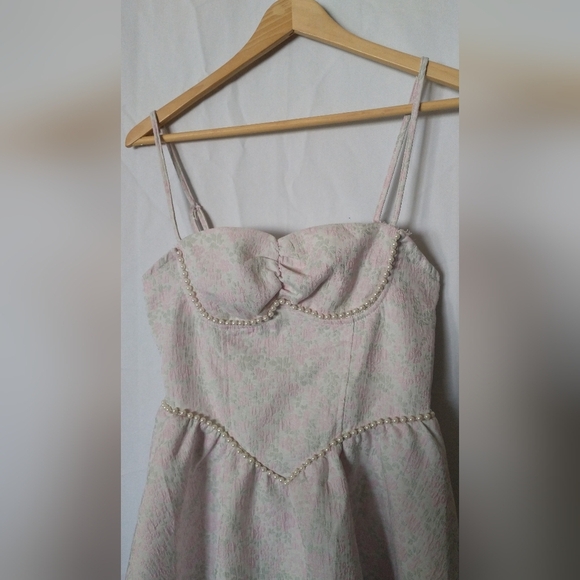 Mod Retro Shein Charming Pink Fairycore Cottagecore Dress XS - Picture 2 of 6